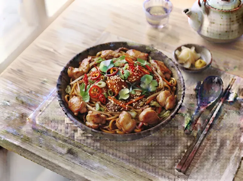 The real Wagamama Chicken Yaki Soba this recipe is inspired by