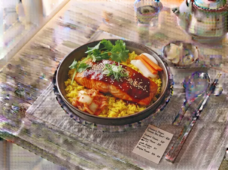 Gochujang Salmon Rice Bowl